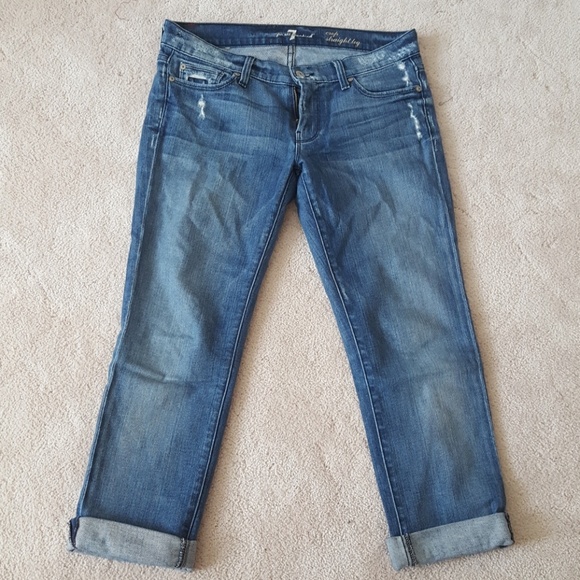 7 of All Mankind Crop Straight Leg - Picture 4 of 7